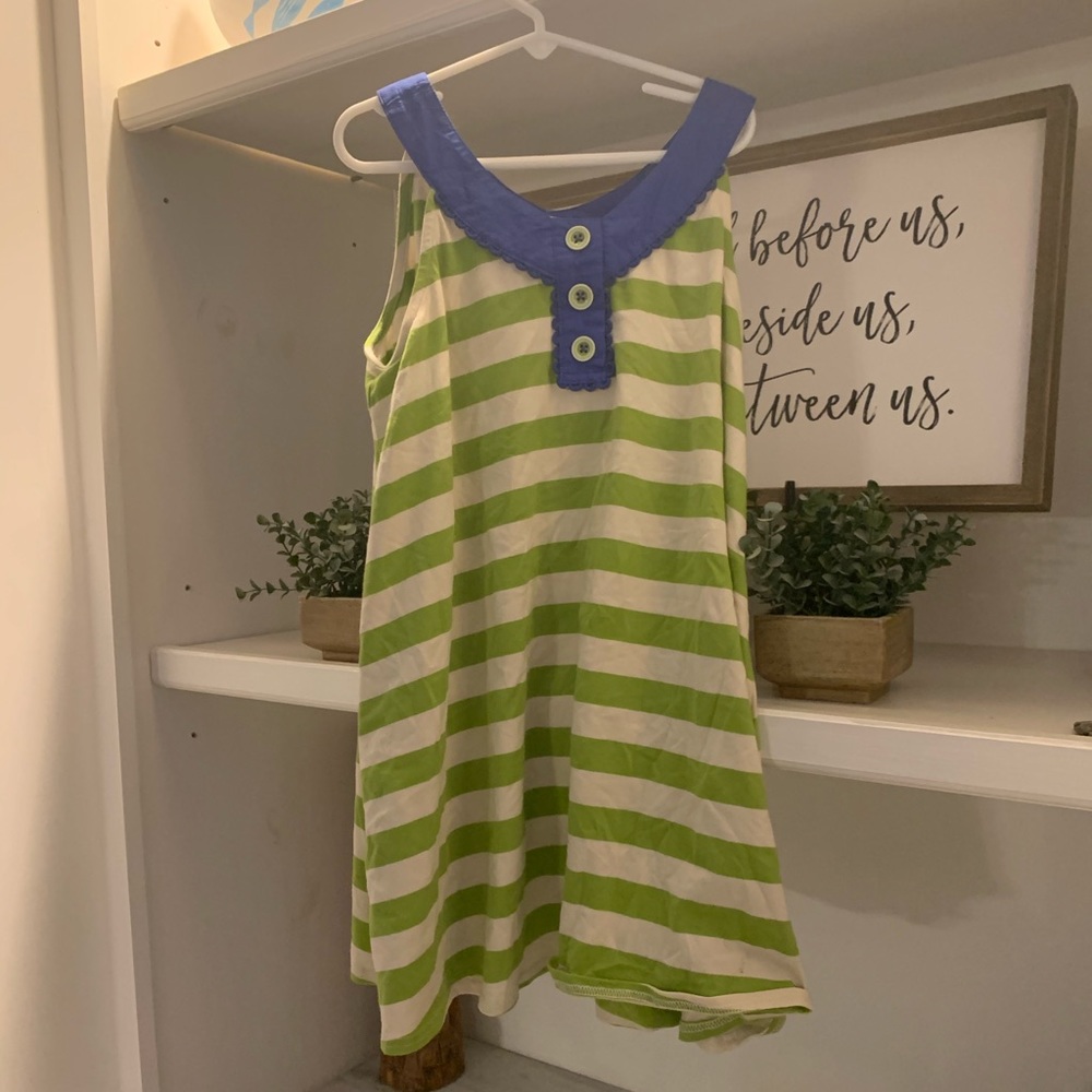 A MJ striped, button shirt.